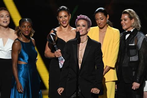 Megan Rapinoe suffers wardrobe malfunction at ESPYS